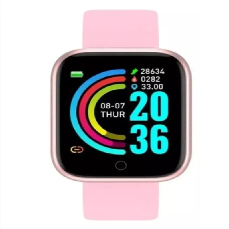 Relógio inteligente unissex smartwatch d20 android ios prova d'água