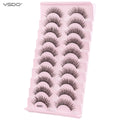 YSDO Half Eyelashes 3/10 pairs Natural Full False Eyelashes 3d Lashes  Cat Eye Fake Eyelashes Extension Faux Cils Makeup Tools