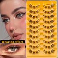 YSDO Half Eyelashes 3/10 pairs Natural Full False Eyelashes 3d Lashes  Cat Eye Fake Eyelashes Extension Faux Cils Makeup Tools