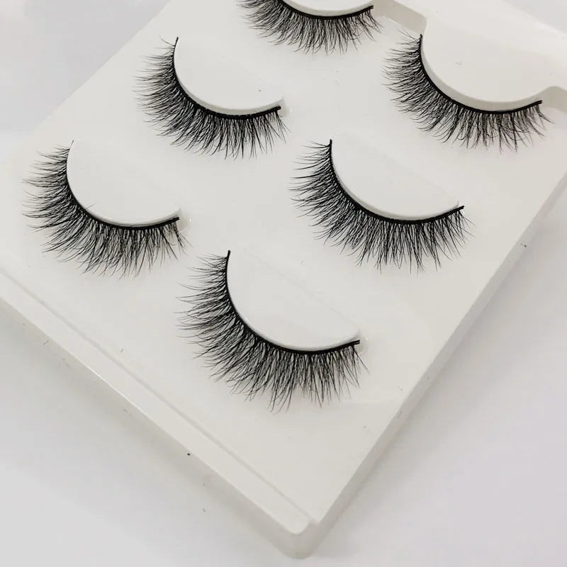 YSDO Half Eyelashes 3/10 pairs Natural Full False Eyelashes 3d Lashes  Cat Eye Fake Eyelashes Extension Faux Cils Makeup Tools