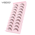 YSDO Half Eyelashes 3/10 pairs Natural Full False Eyelashes 3d Lashes  Cat Eye Fake Eyelashes Extension Faux Cils Makeup Tools