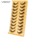 YSDO Half Eyelashes 3/10 pairs Natural Full False Eyelashes 3d Lashes  Cat Eye Fake Eyelashes Extension Faux Cils Makeup Tools